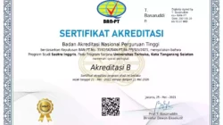 Akreditasi Program Studi Sastra Inggris (S1) Universitas Terbuka